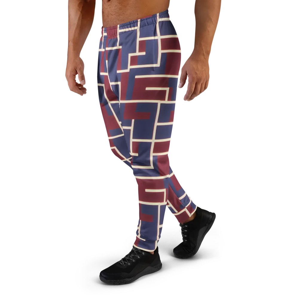 Luminous Maze on Men's Joggers — Left