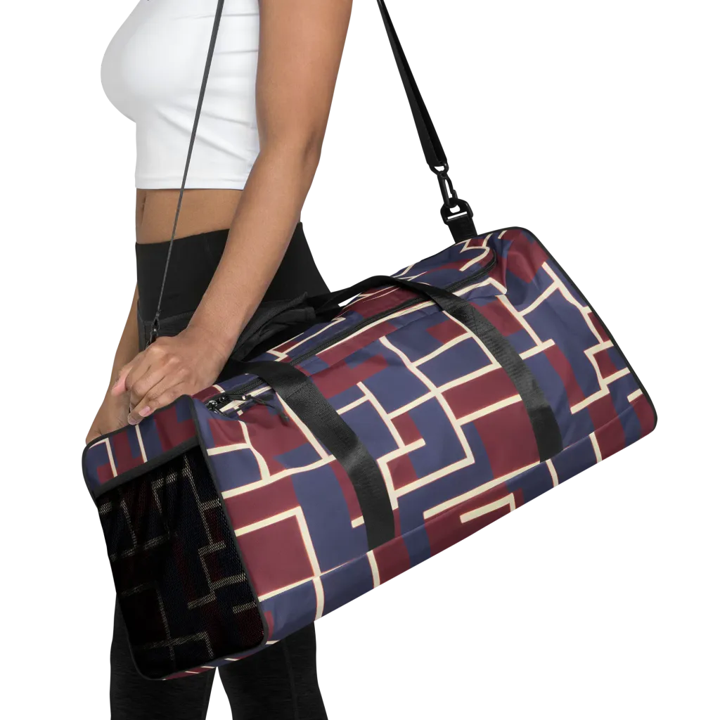 Luminous Maze on Duffle Bag — Front