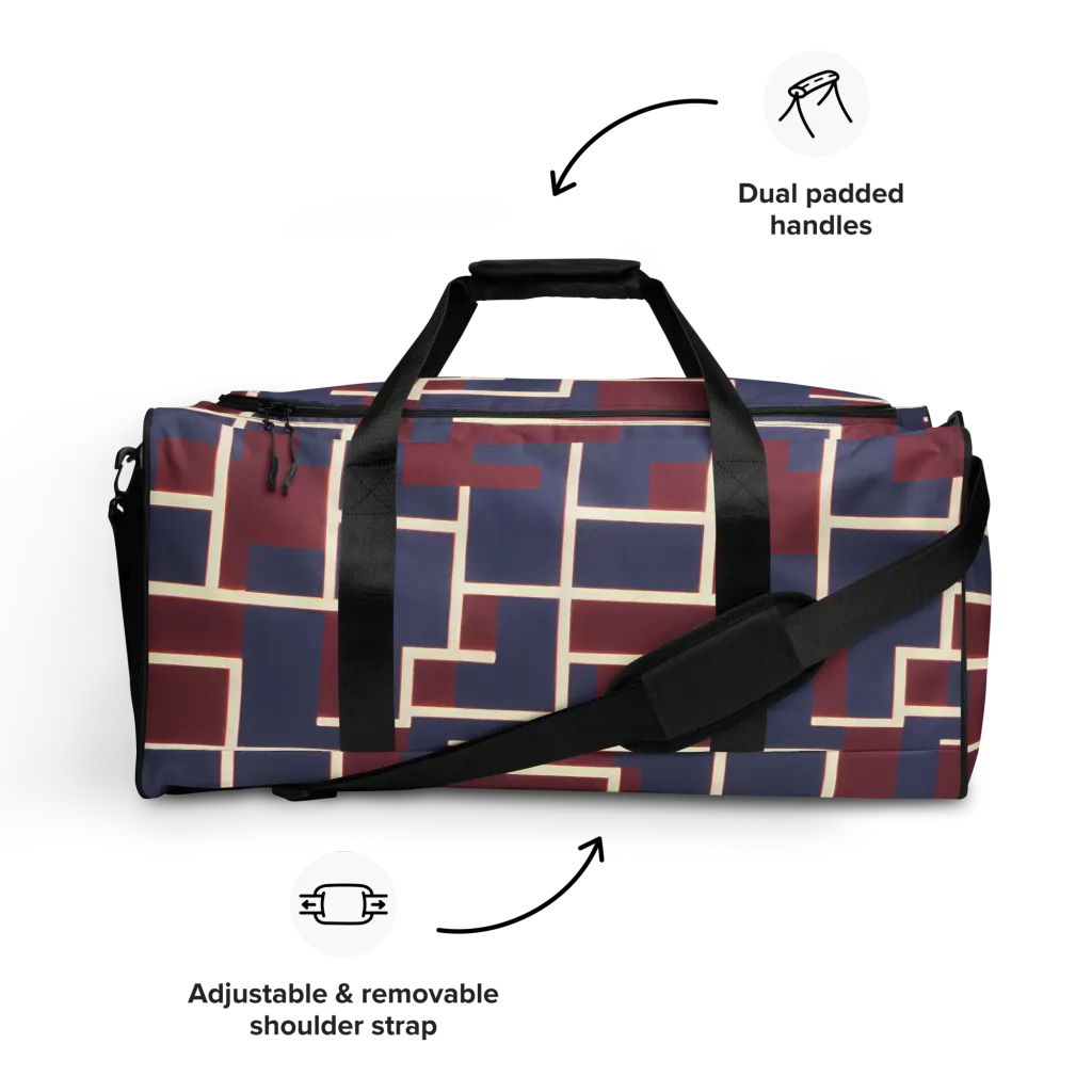 Luminous Maze on Duffle Bag — Front