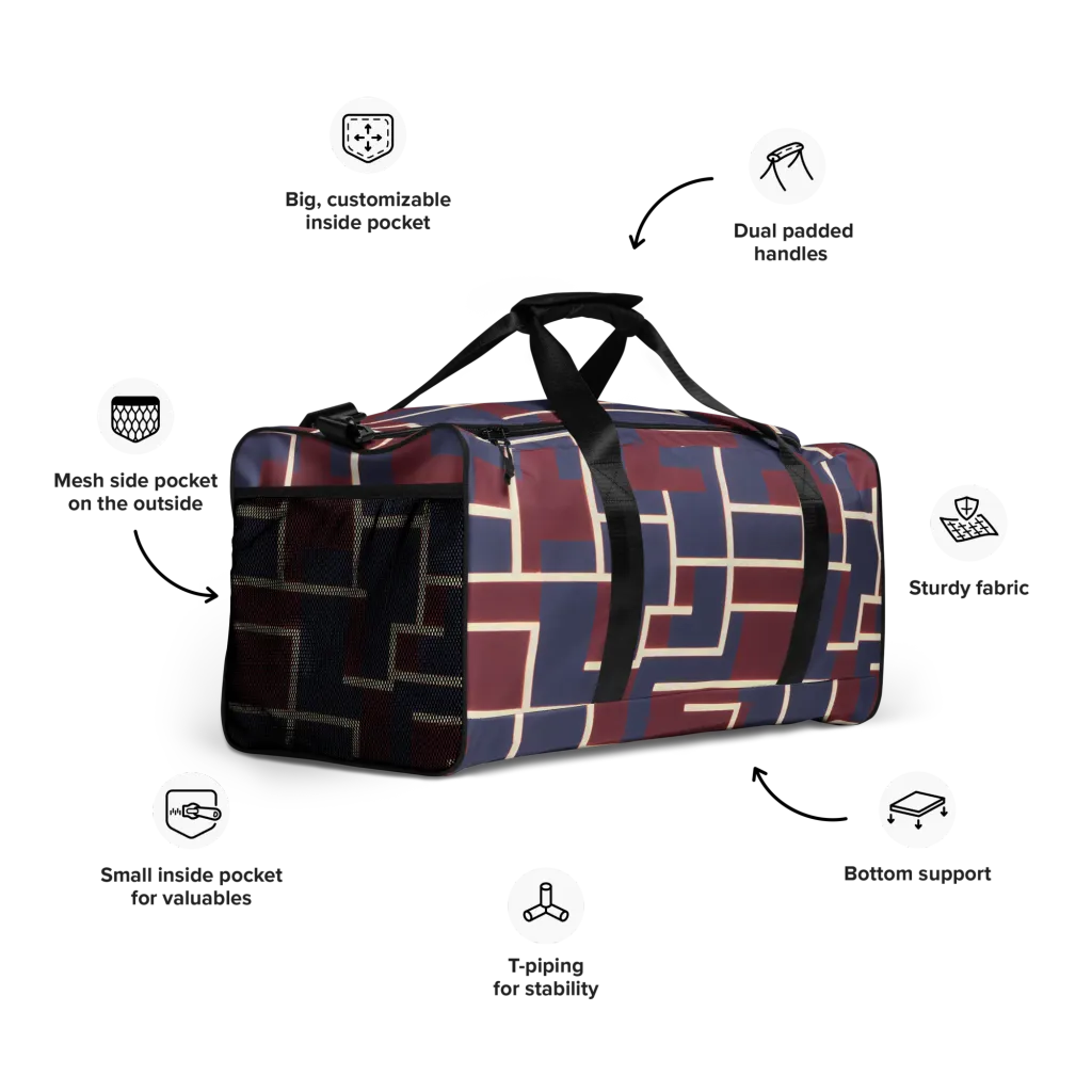 Luminous Maze on Duffle Bag — Right Front