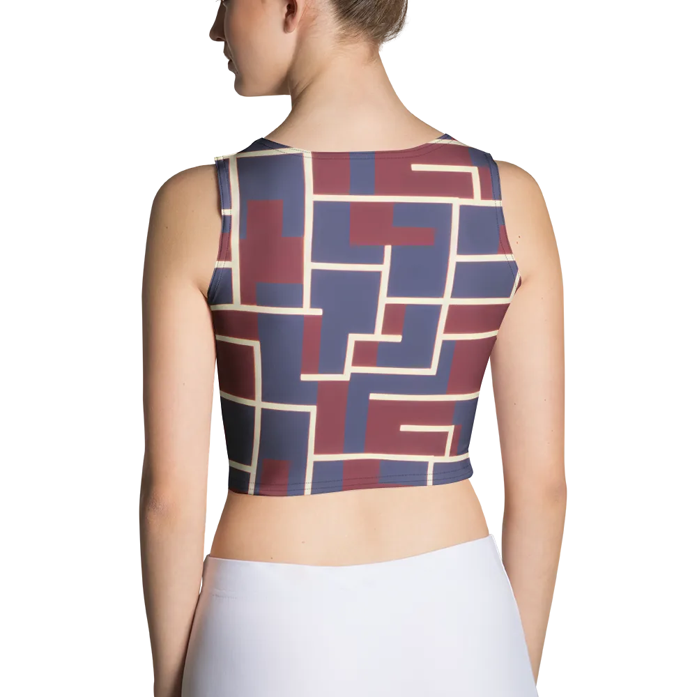 Luminous Maze on Crop Top — Back