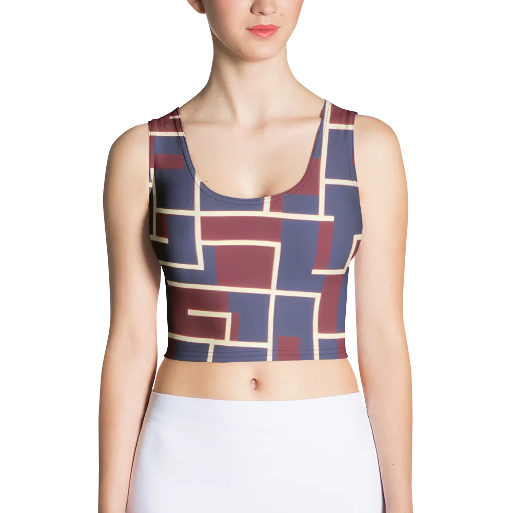 Luminous Maze on Crop Top — Front