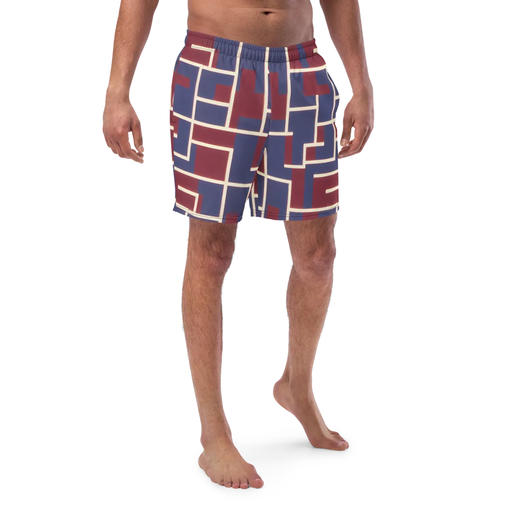 Luminous Maze on Swim Trunks — Front