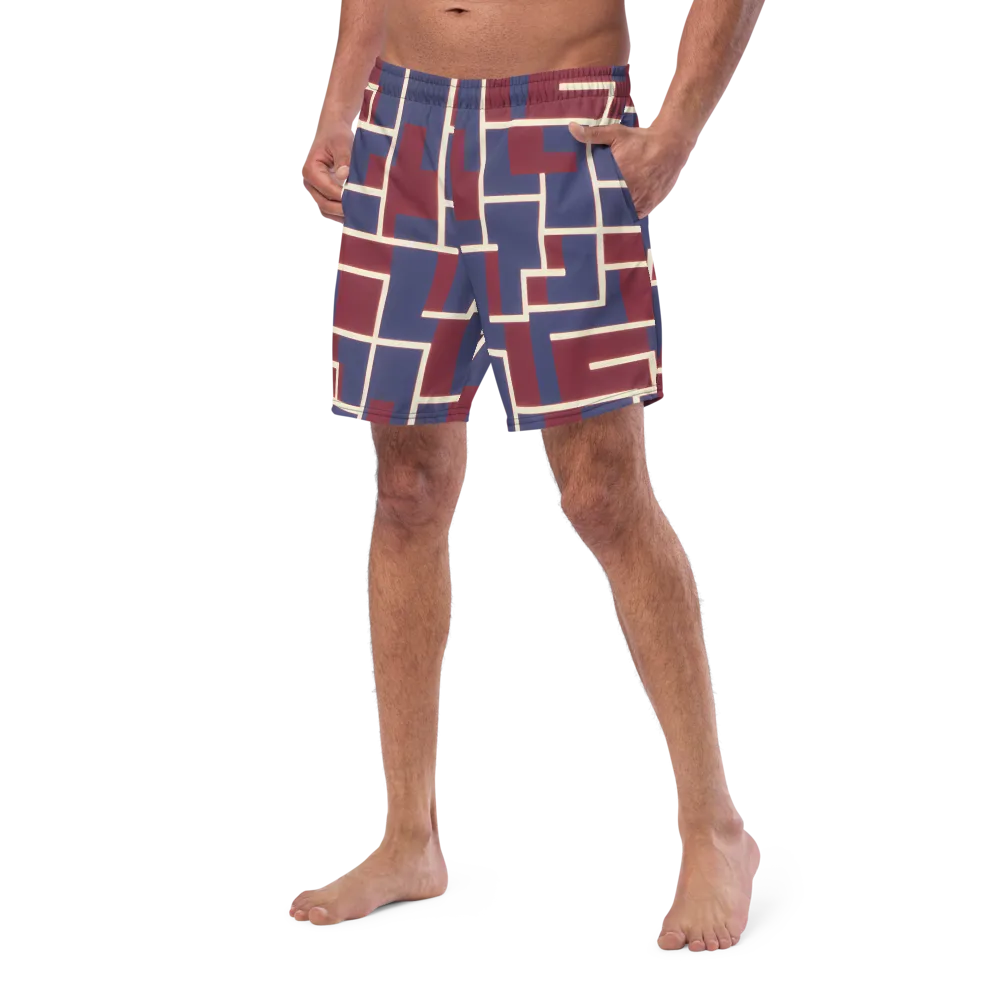 Luminous Maze on Swim Trunks — Left Front