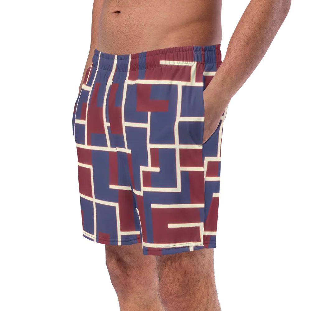 Luminous Maze on Swim Trunks — Left Front
