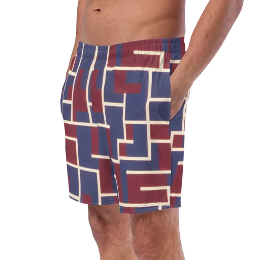 Luminous Maze on a Swim Trunks