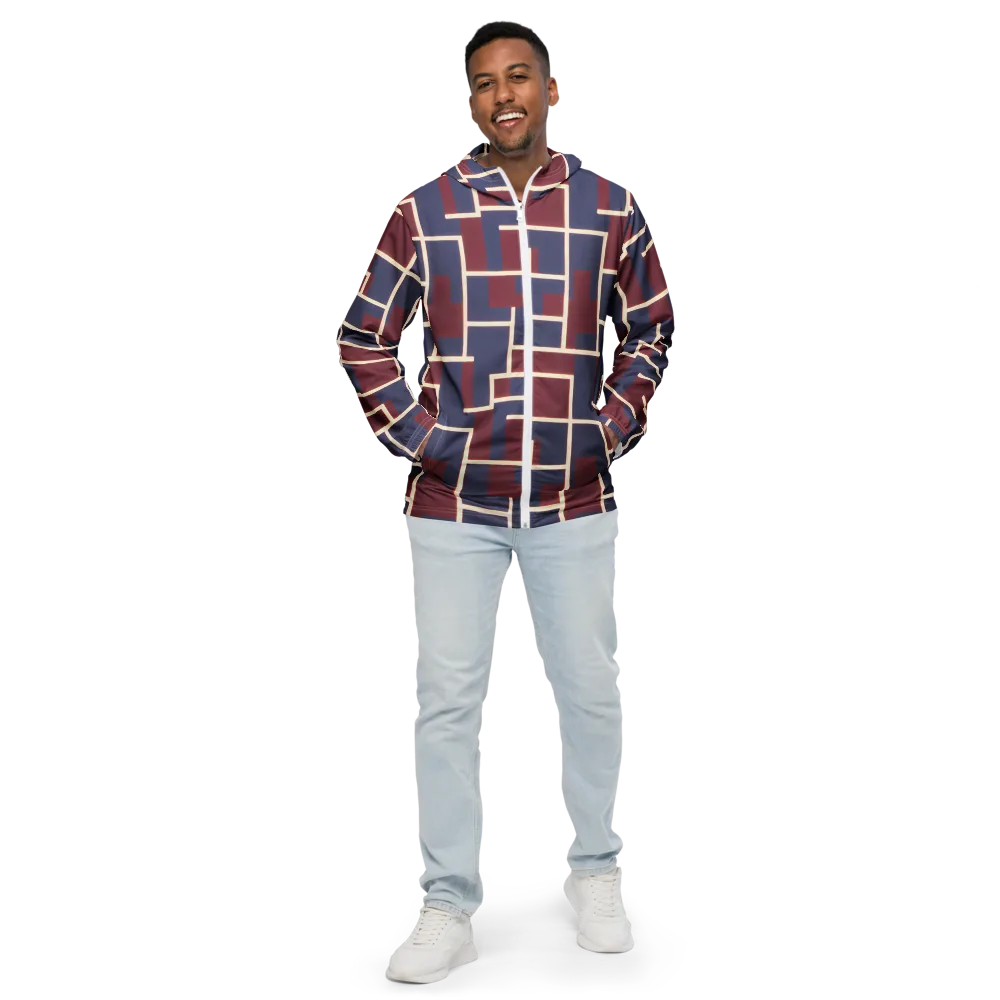 Luminous Maze on Men's Windbreaker — Front