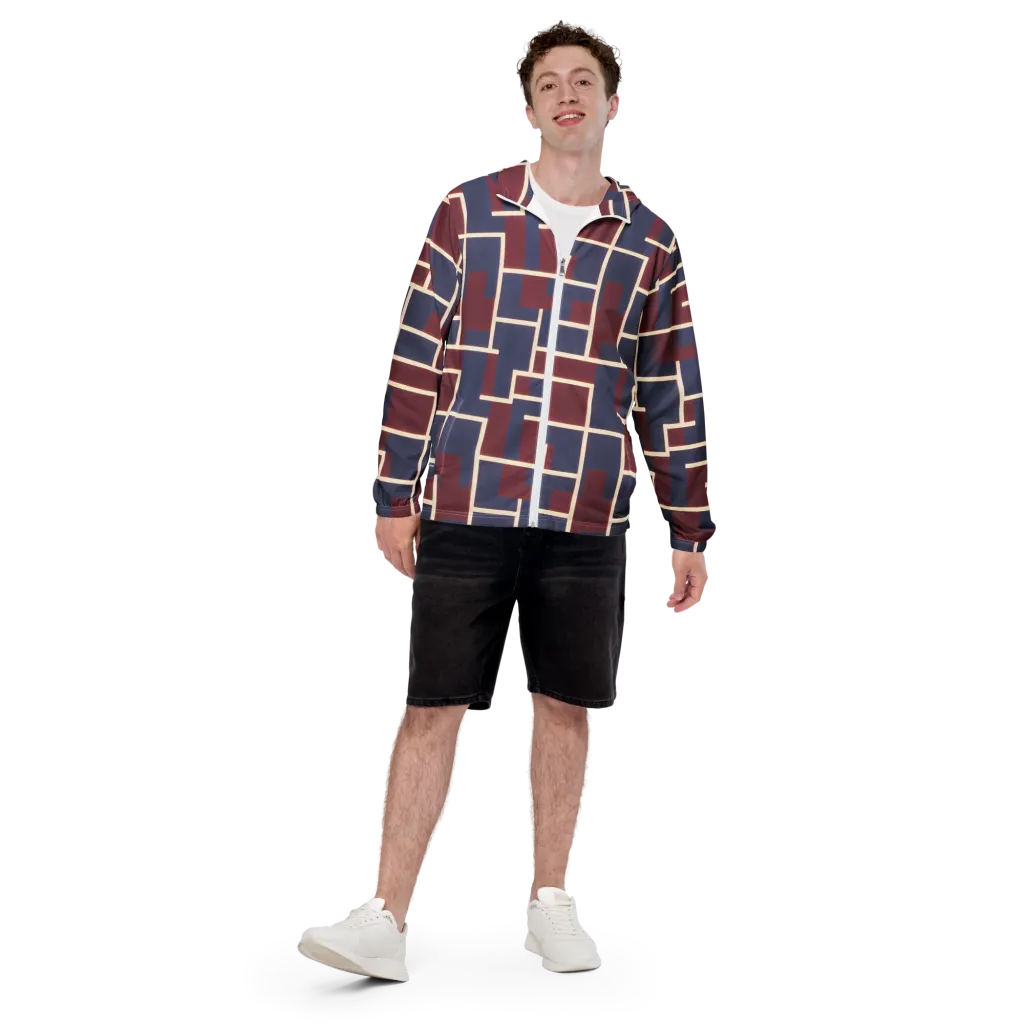 Luminous Maze on Men's Windbreaker — Front