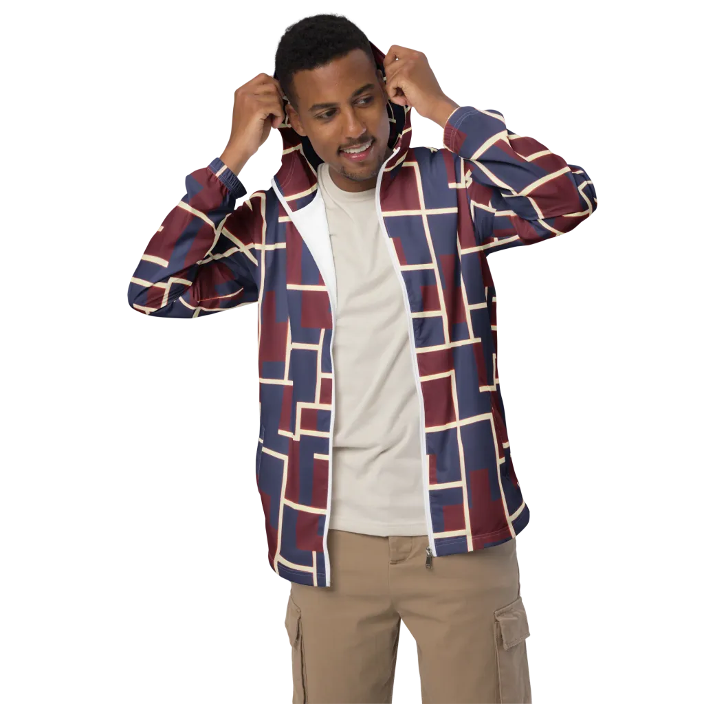 Luminous Maze on Men's Windbreaker — Front