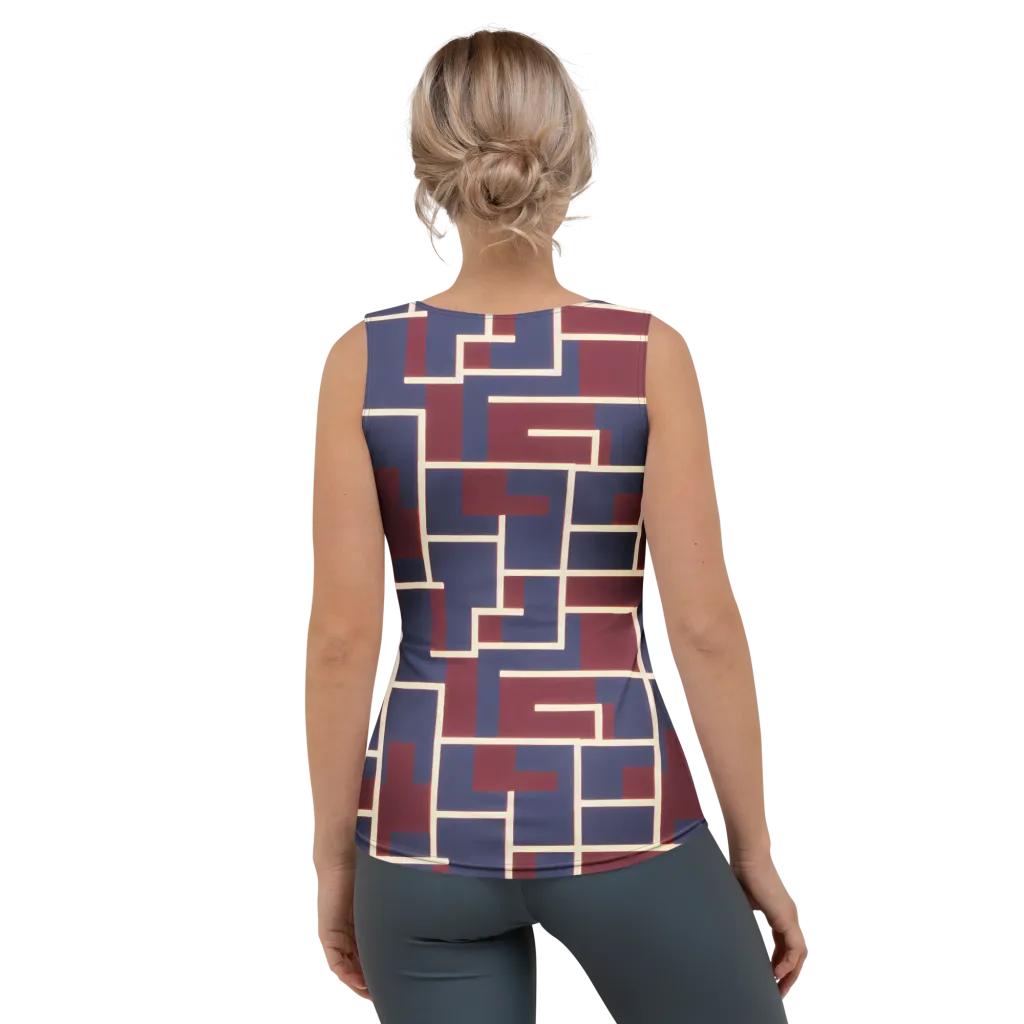 Luminous Maze on Women's Tank Top — Back