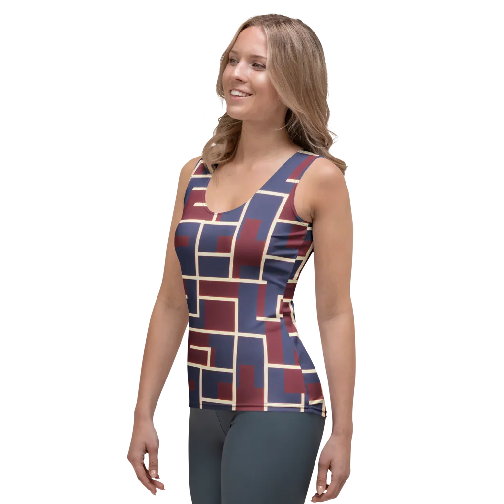 Luminous Maze on Women's Tank Top — Left Front
