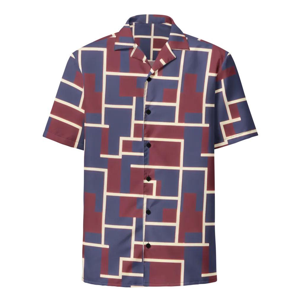 Luminous Maze on Button Shirt — Front