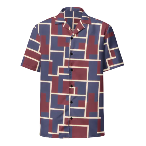 Luminous Maze on a Button Shirt