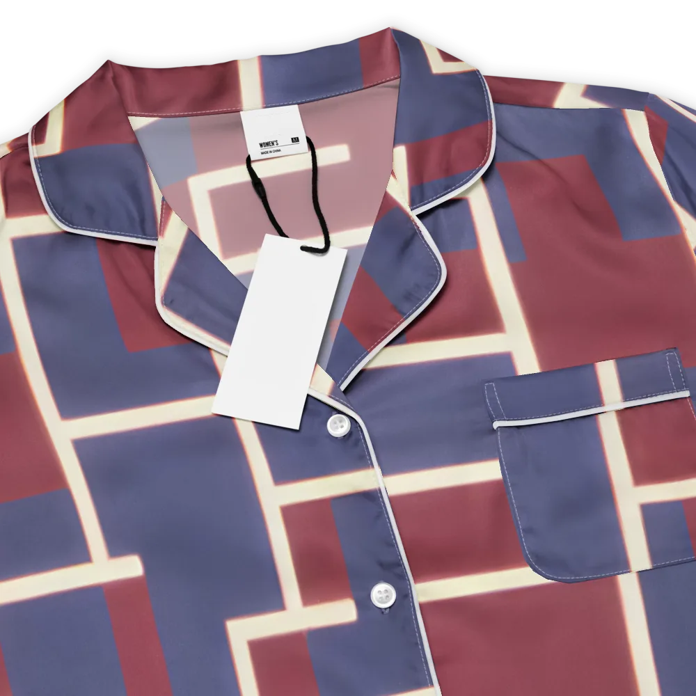 Luminous Maze on Women's Short Sleeve Pajama Top — Product details