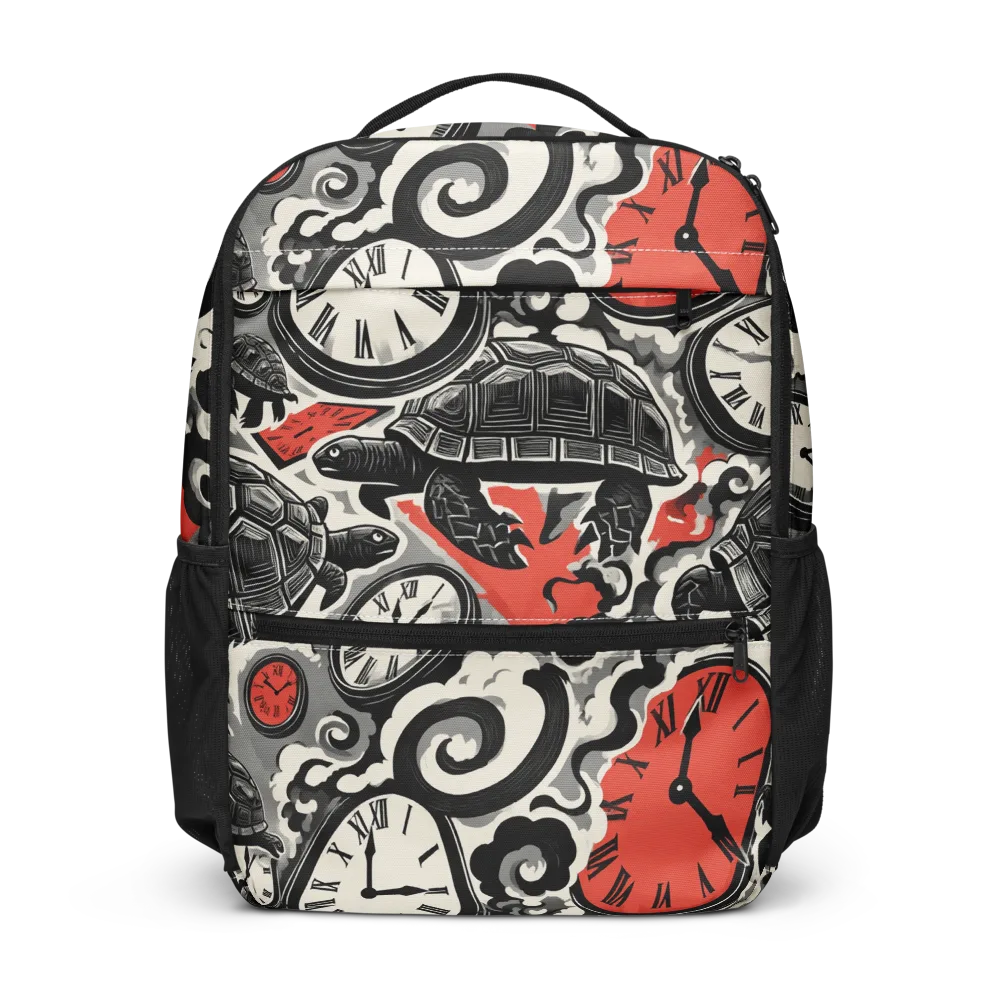 Red Hour Almanac on Utility Backpack — Front