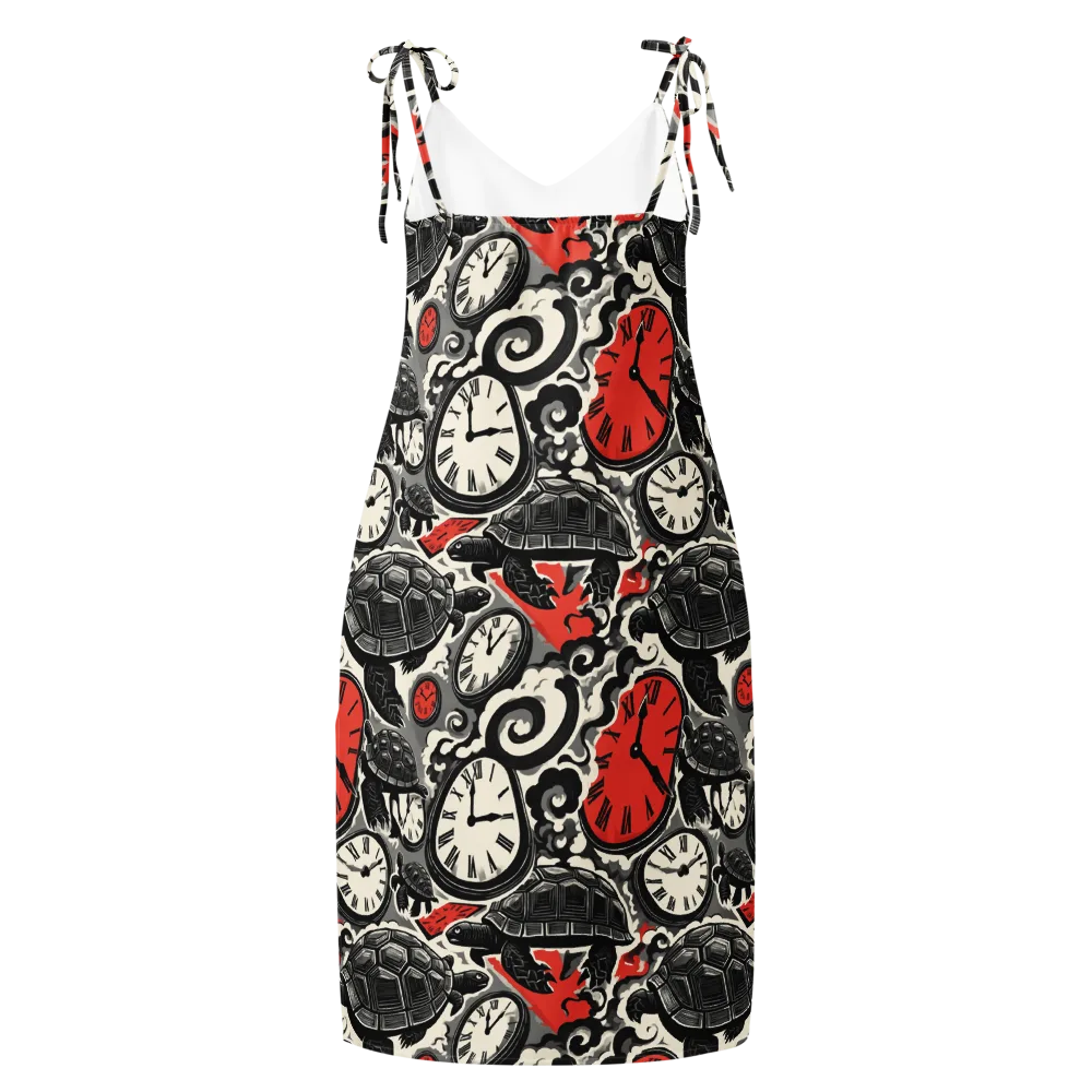 Red Hour Almanac on Slip Dress — Back