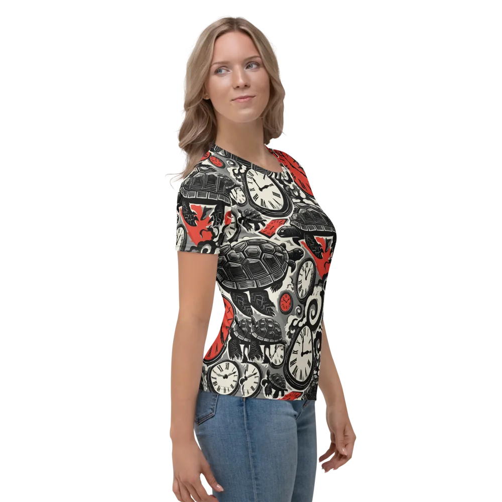 Red Hour Almanac on Women's Crew Neck T-Shirt — Right