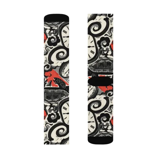 Red Hour Almanac on a Socks