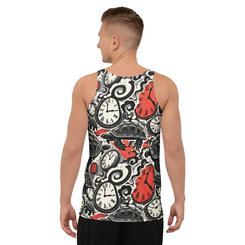 Red Hour Almanac on Men's Tank Top — Back