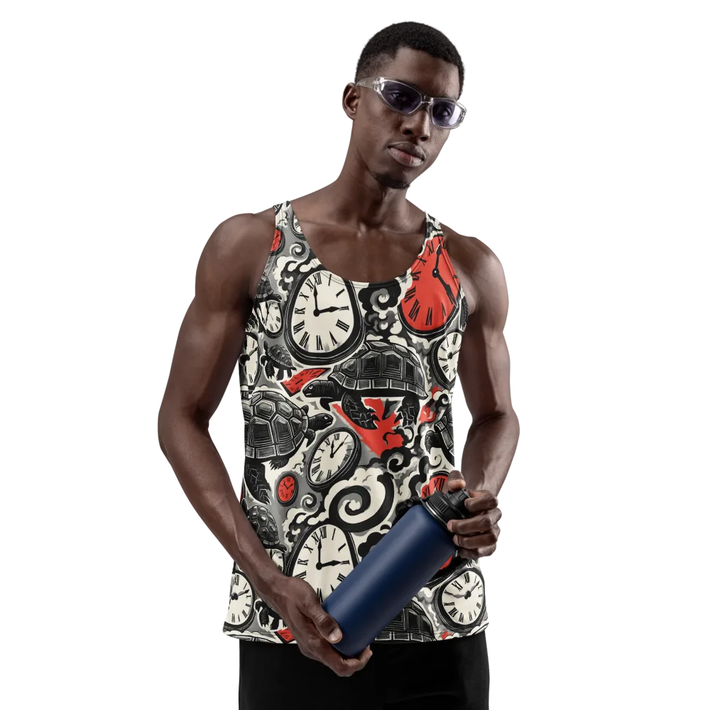 Red Hour Almanac on Men's Tank Top — Front