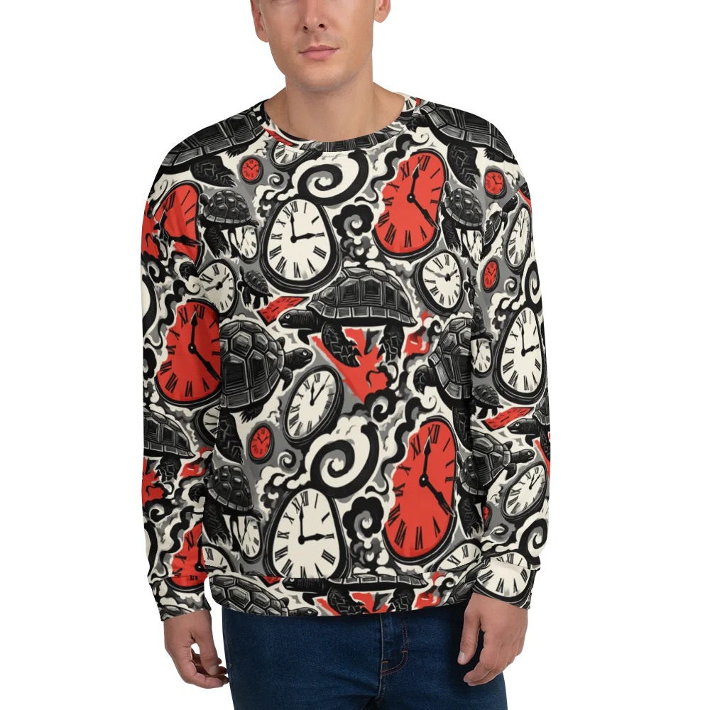 Red Hour Almanac on Sweatshirt — Front