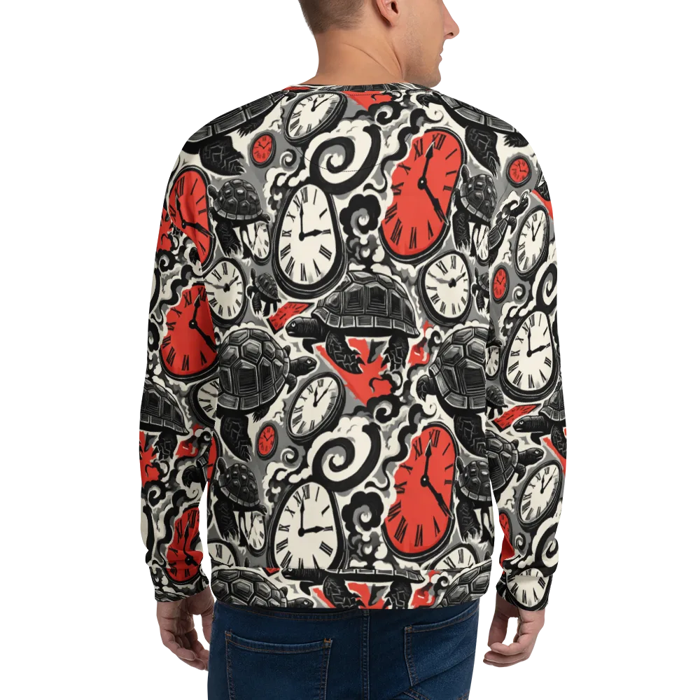 Red Hour Almanac on Sweatshirt — Back