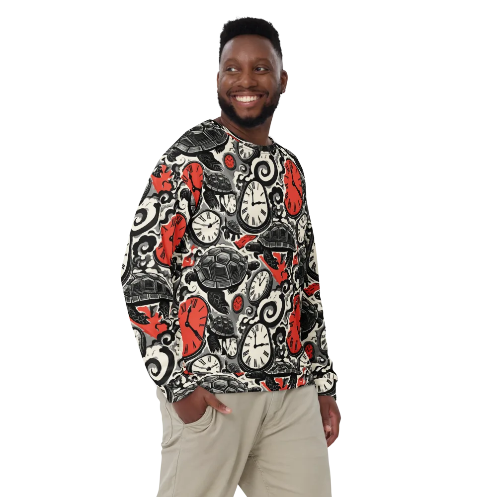 Red Hour Almanac on Sweatshirt — Front