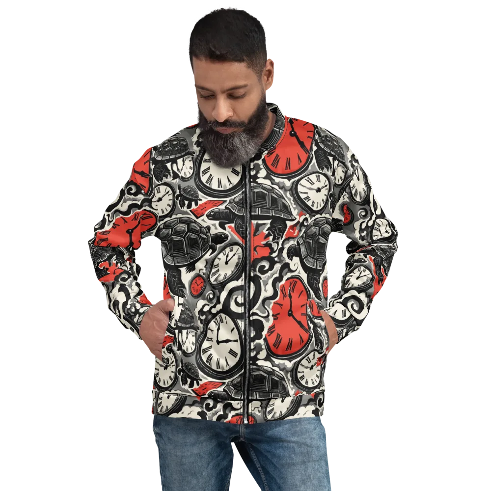 Red Hour Almanac on Bomber Jacket — Front