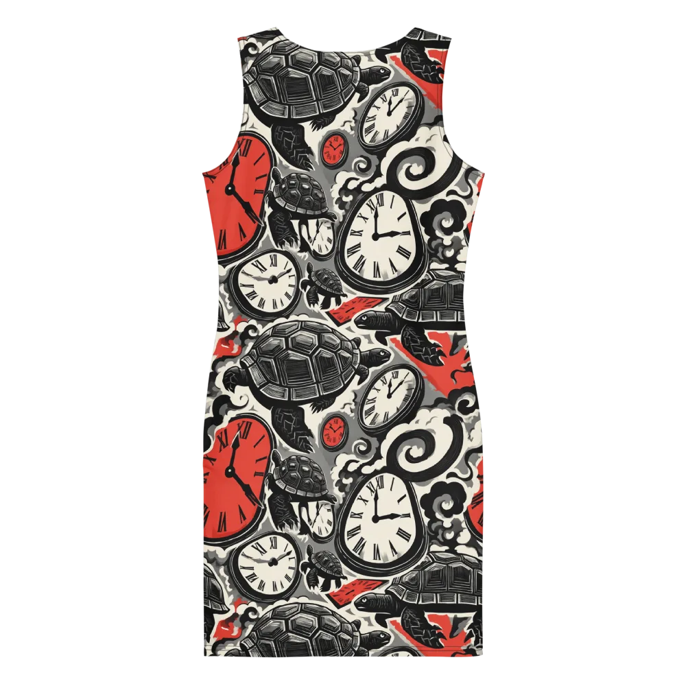 Red Hour Almanac on Bodycon Dress — Back