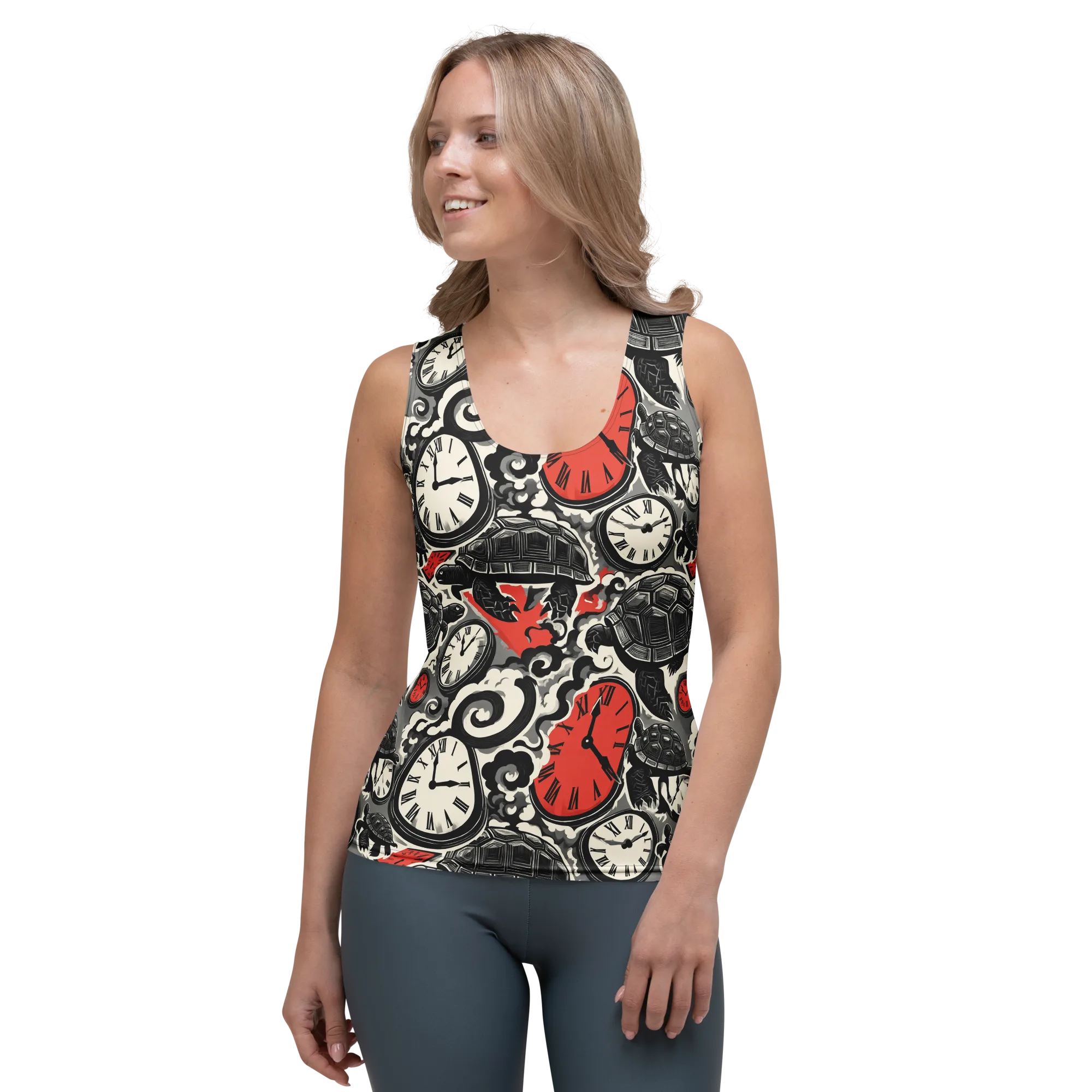 Red Hour Almanac on Women's Tank Top — Front