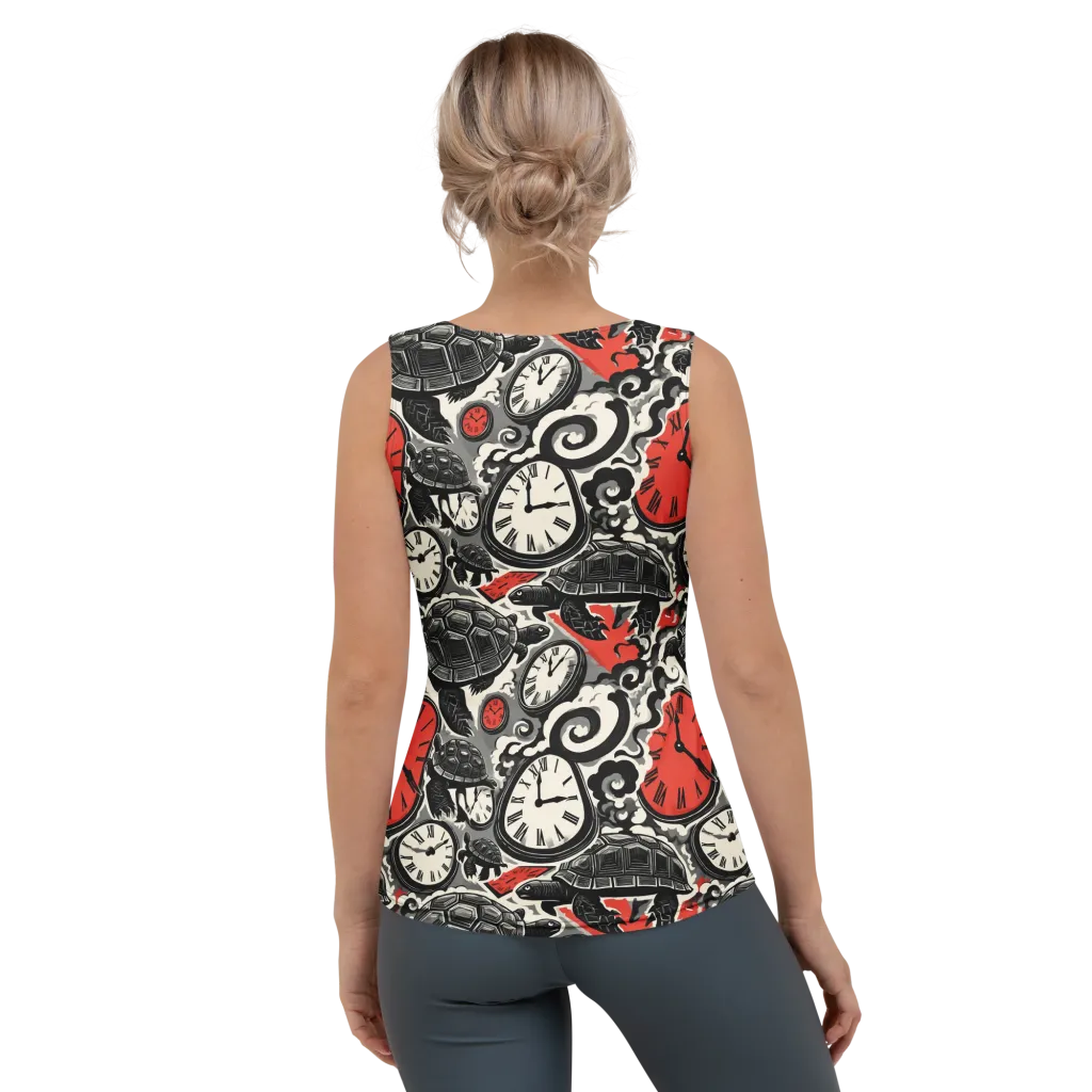 Red Hour Almanac on Women's Tank Top — Back