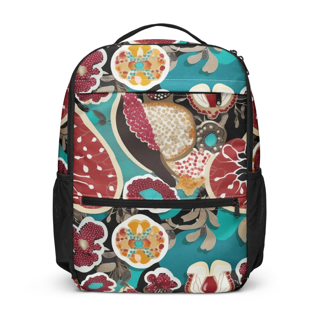 Garnet Garden on Utility Backpack — Front