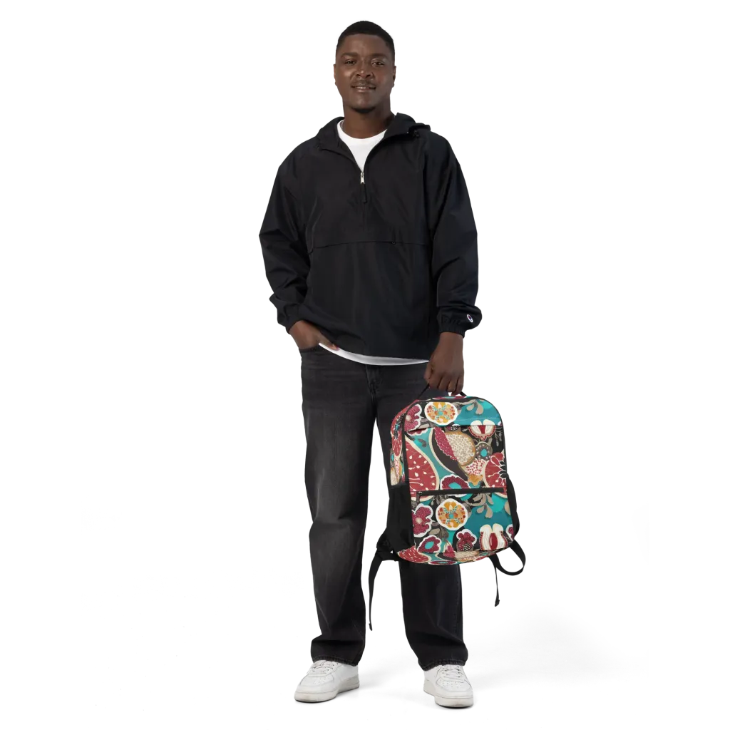 Garnet Garden on Utility Backpack — Front