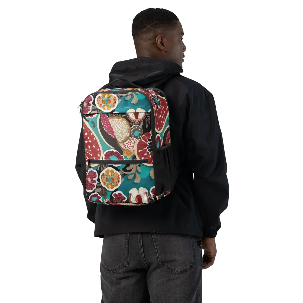 Garnet Garden on Utility Backpack — Back
