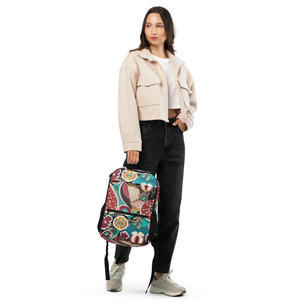 Garnet Garden on Utility Backpack — Front
