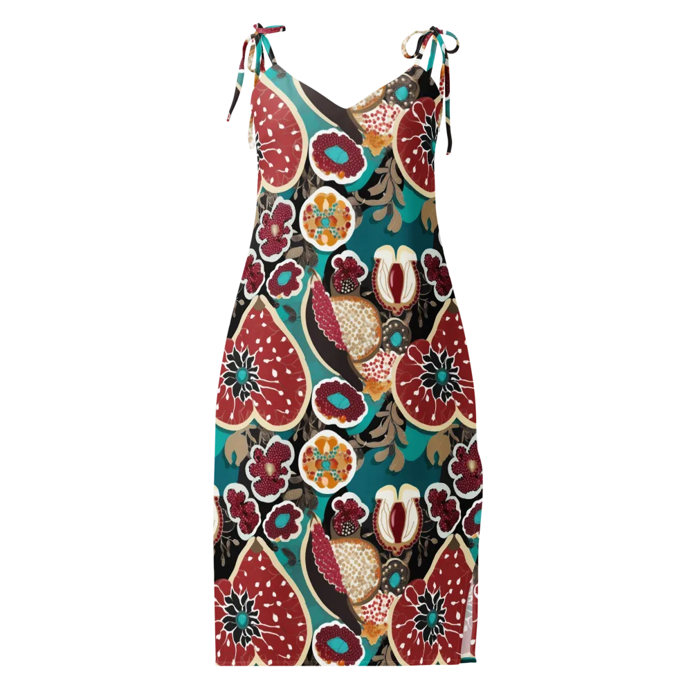 Garnet Garden on Slip Dress — Front