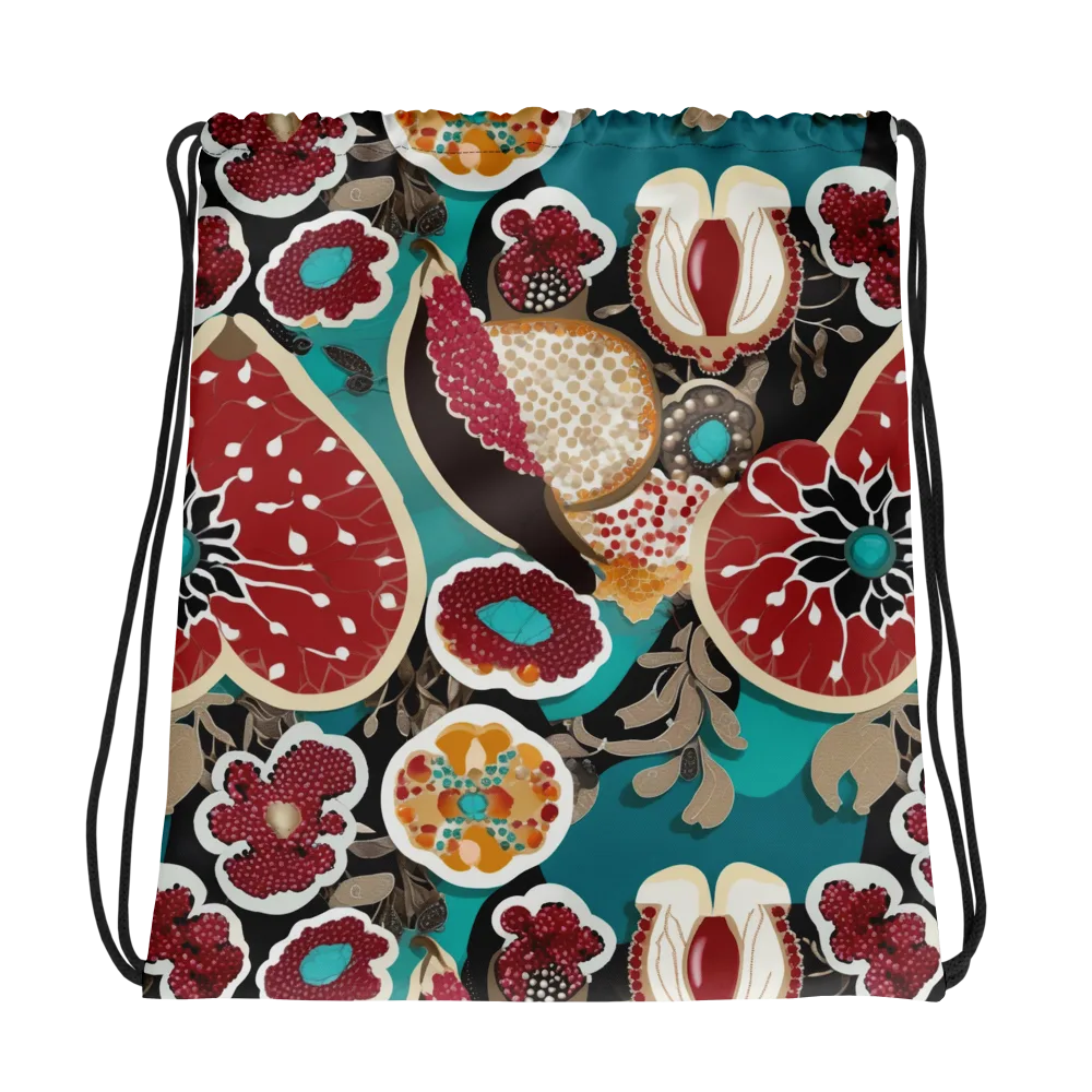 Garnet Garden on Drawstring Bag — Photo