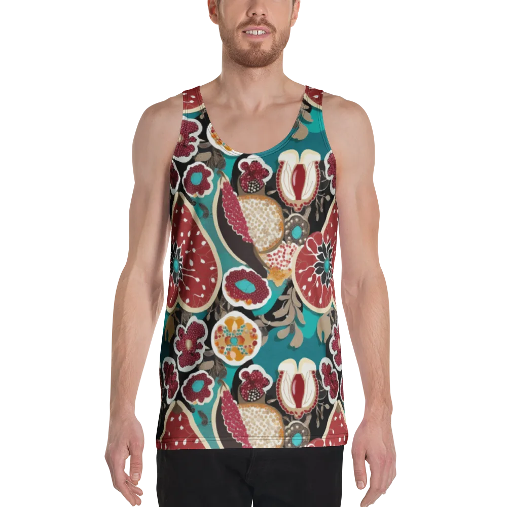 Garnet Garden on Men's Tank Top — Front