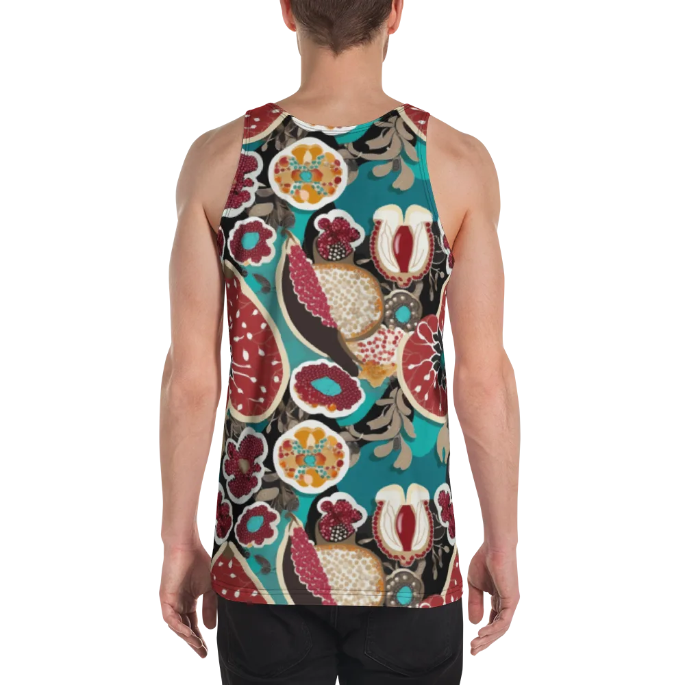 Garnet Garden on Men's Tank Top — Back