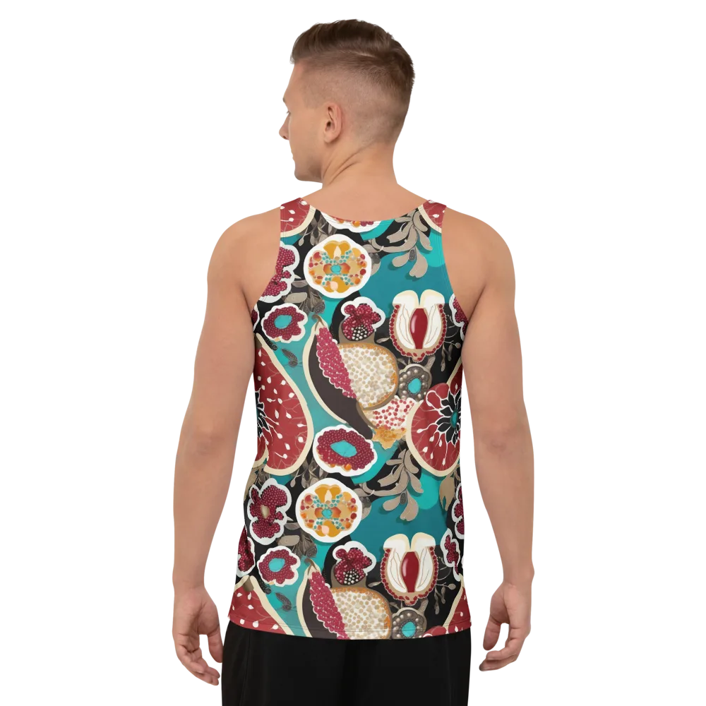 Garnet Garden on Men's Tank Top — Back