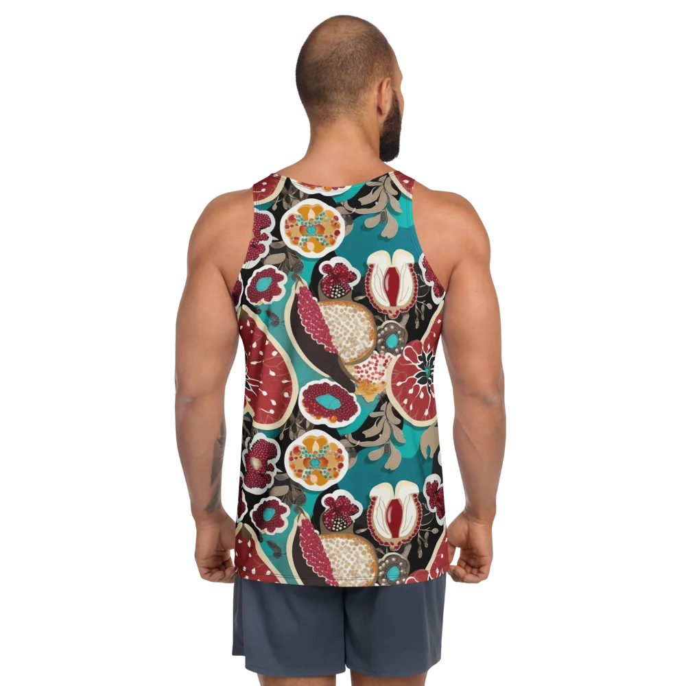 Garnet Garden on Men's Tank Top — Back