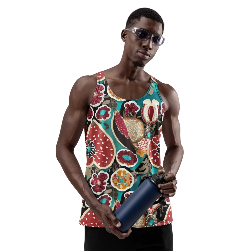 Garnet Garden on Men's Tank Top — Front