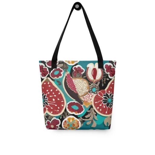 Garnet Garden on a Tote Bag
