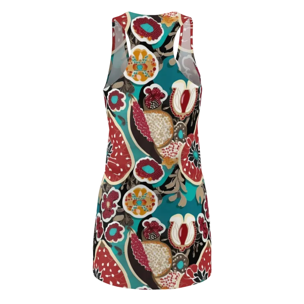 Garnet Garden on Racerback Dress — Back