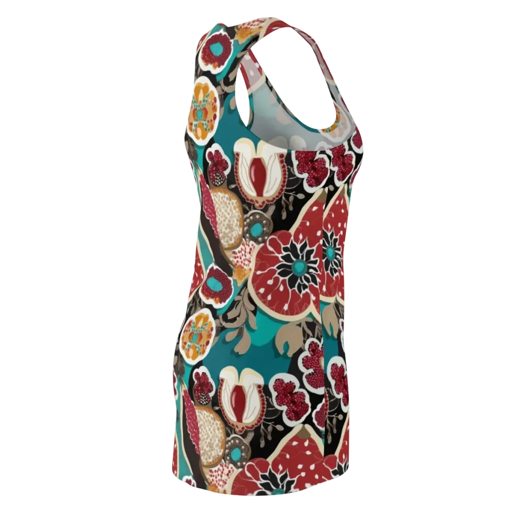 Garnet Garden on Racerback Dress — Back Side
