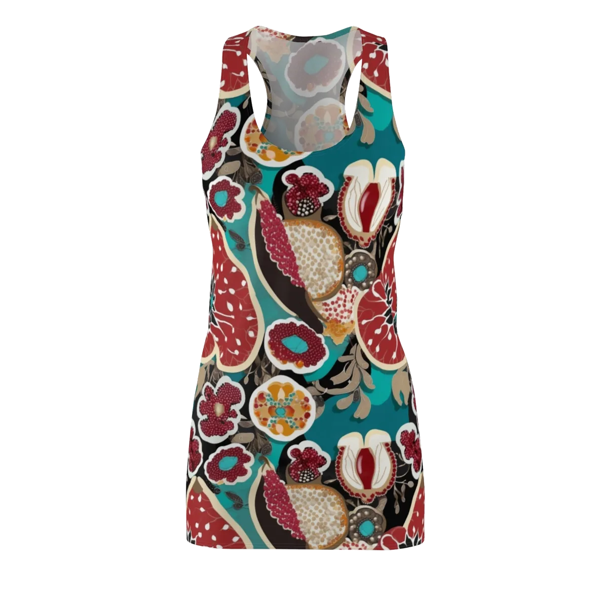 Garnet Garden on Racerback Dress — Front