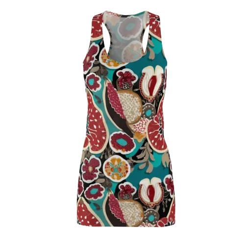 Garnet Garden on a Racerback Dress