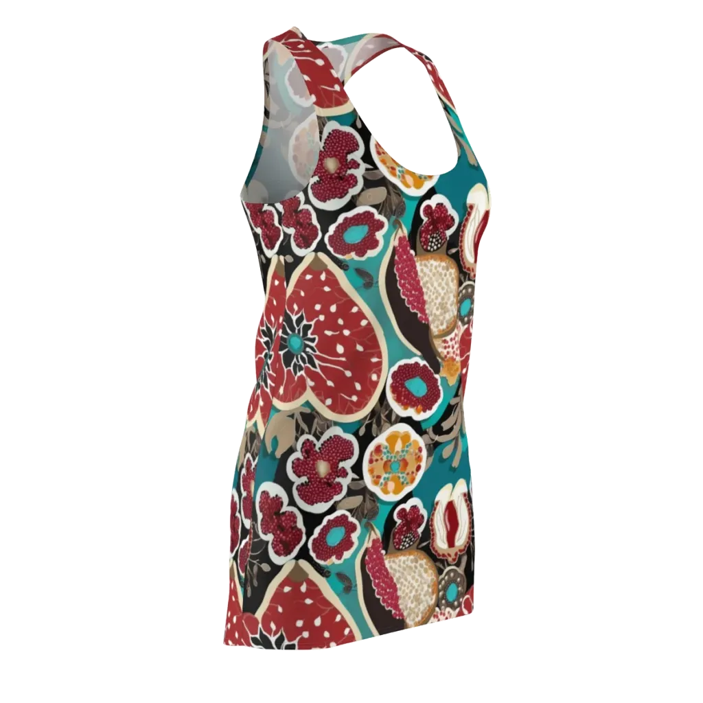 Garnet Garden on Racerback Dress — Front Side