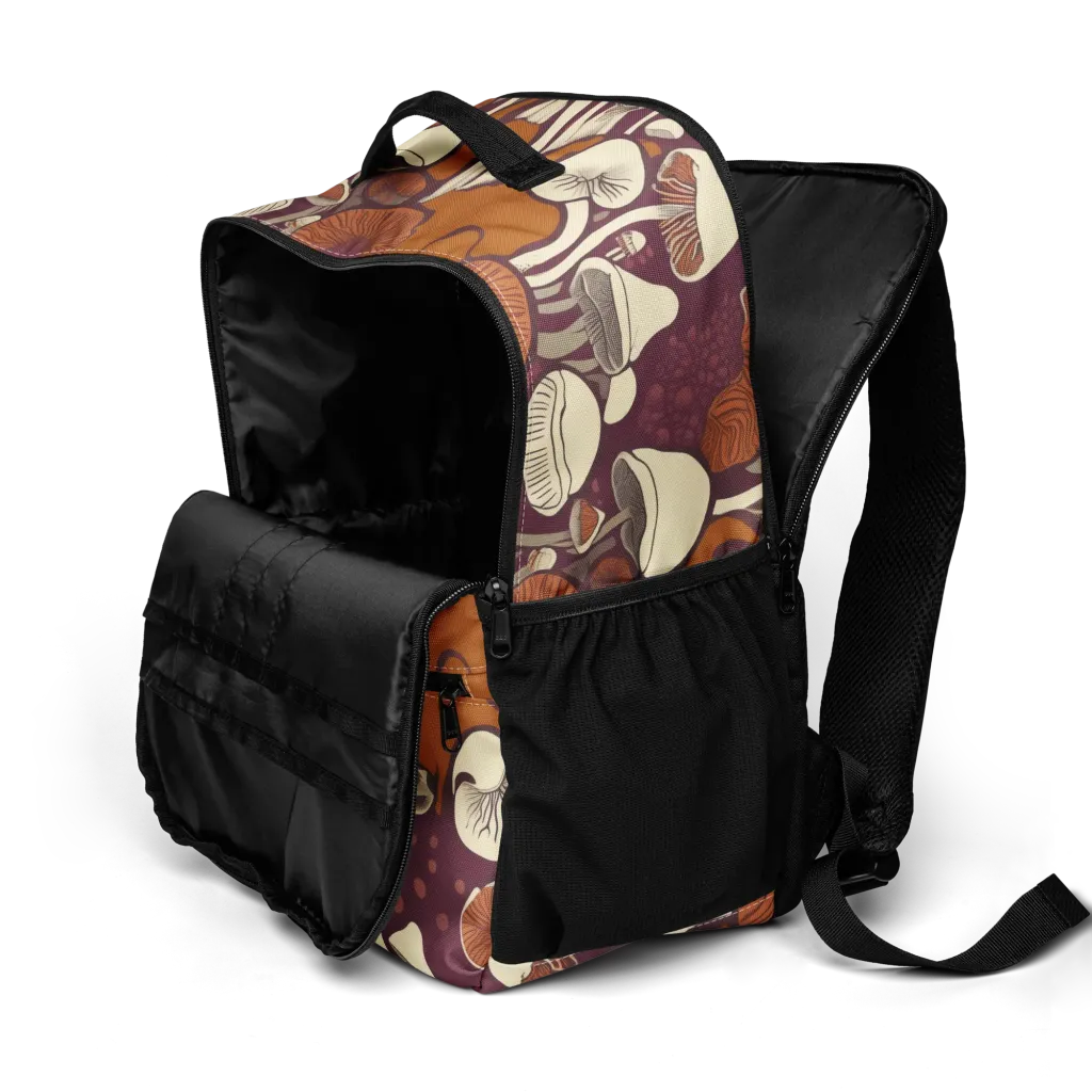 Mushroom Moonrise on Utility Backpack — Product details 2