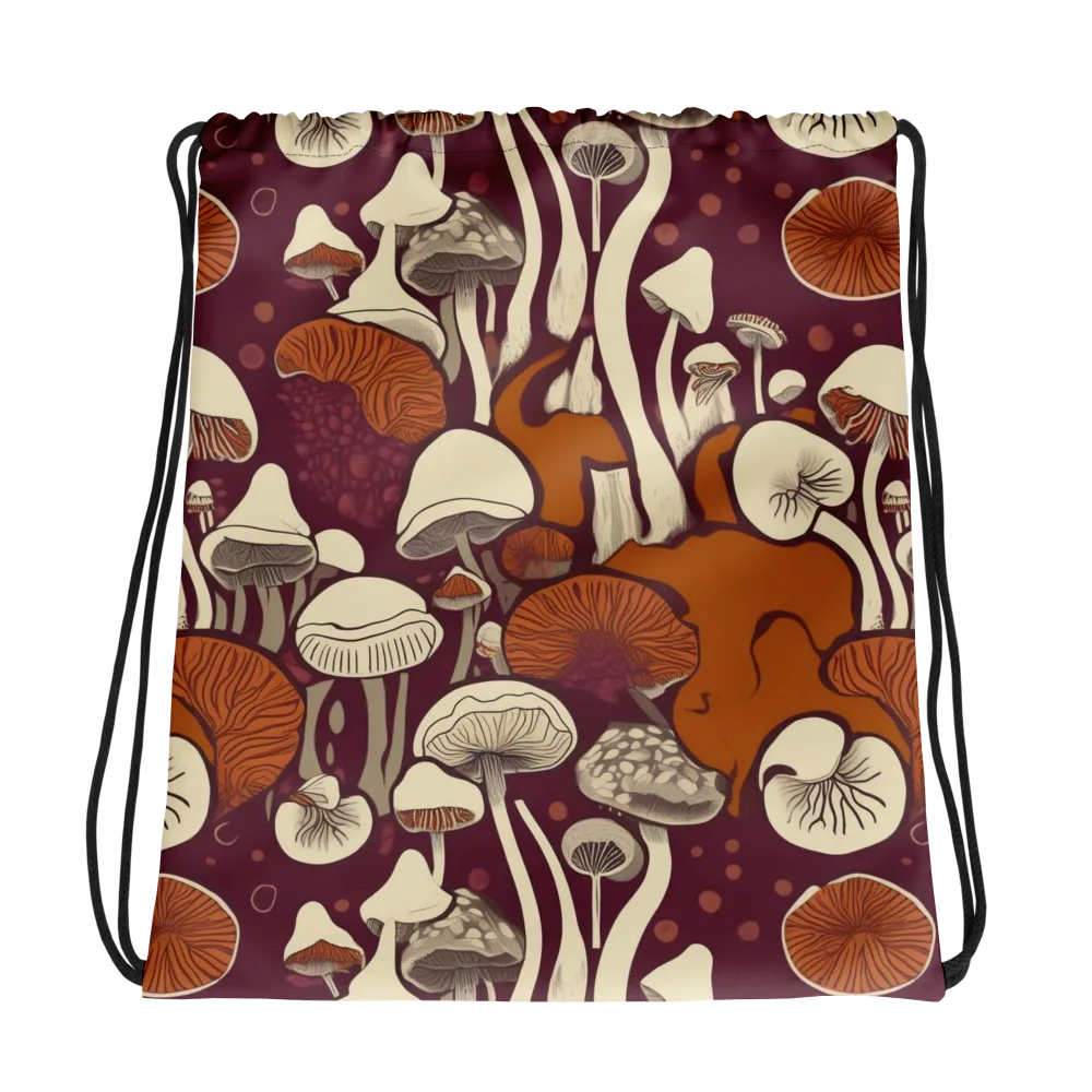 Mushroom Moonrise on Drawstring Bag — Photo